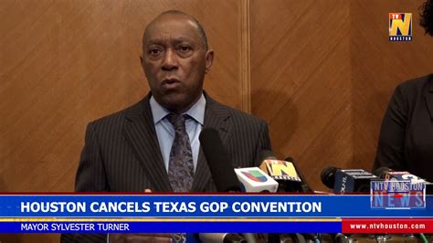 Houston Cancels Texas Gop Convention Youtube