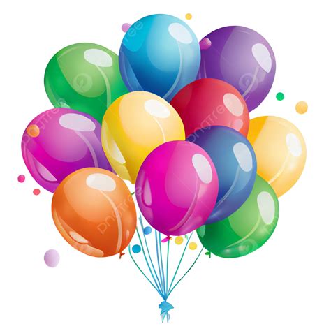 Balões De Aniversário Coloridos Png Aniversário Feliz Aniversário