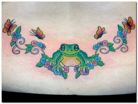 Cute Frog Tattoo Design