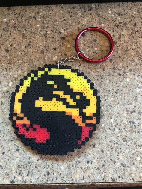 Mortal Kombat Keychain Bead Art Keychain Mortal Kombat