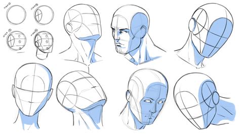 How To Draw Heads At Various Angles Reference By