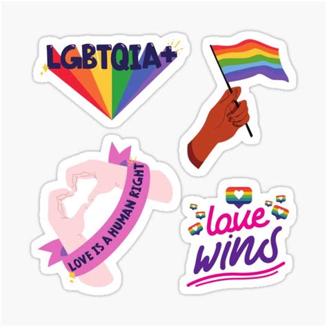 lgbt sticker pack sticker for sale by kindology redbubble