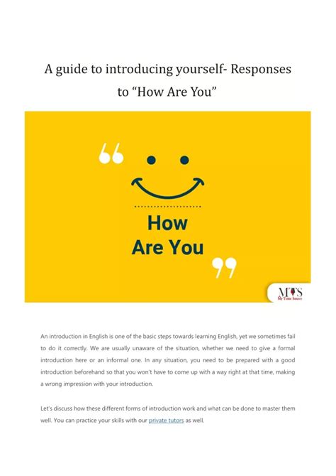 Ppt A Guide To Introducing Yourself Powerpoint Presentation Free