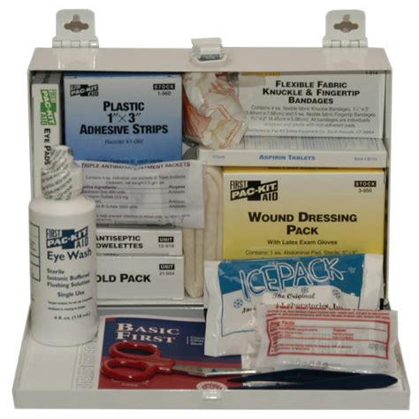 Pac Kit 25 Person Industrial First Aid Kits Weatherproof Steel Wall