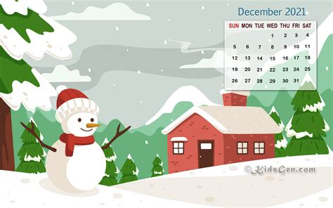 december  calendar wallpaper