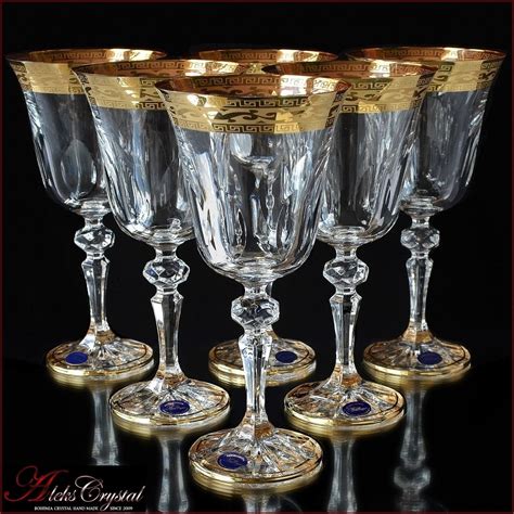 Aleks Bohemia Crystal Wine Glasses In 2020 Crystal Wine Glasses Crystal