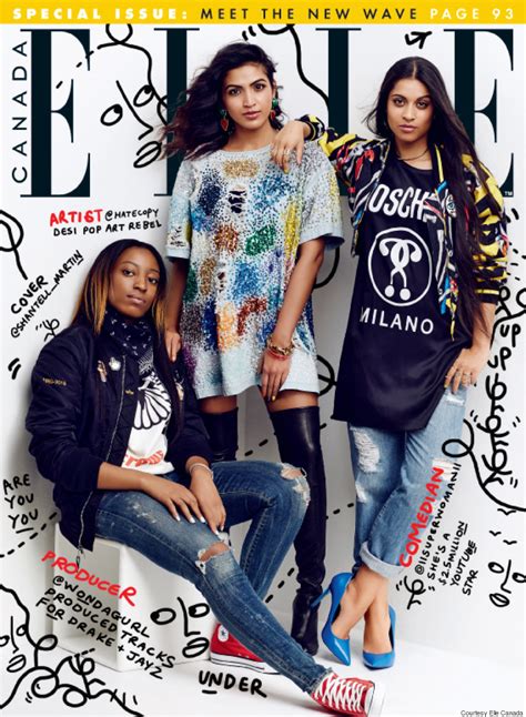 Elle Canadas March Cover Features Three Canadian Women Of Colour