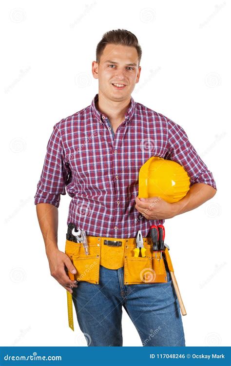 Young Construction Worker Stock Photo Image Of Foreman 117048246