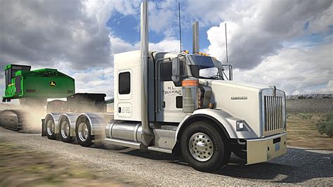 kenworth t800 wide hood heavy haul american truck simulator ats 4k team edition mods