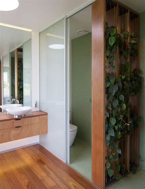 A Waimauku Bathroom Uses Plants As An Ingenious Privacy Screen