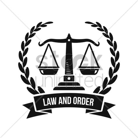 How to make a logo design? Law and order logo element Vector Image - 1982836 ...
