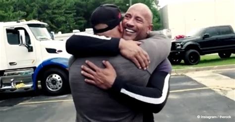 Dwayne Johnson Surprised Stunt Double Cousin With A New Truck