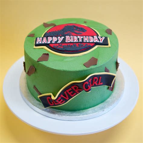 Jurassic Park Birthday Cake Crumbs And Doilies