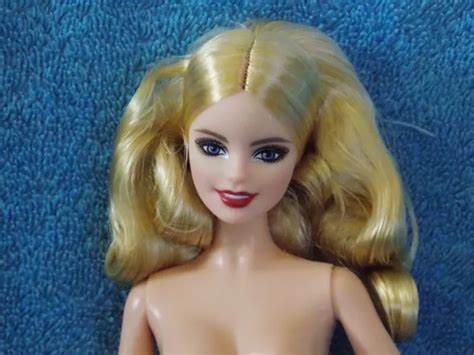 Nude Barbie Doll Blonde Hair Blue Eyes Model Muse Body Picclick