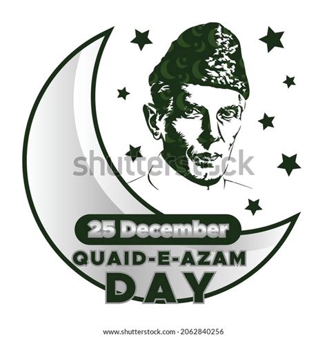 Quaid E Azam Day 25 December Stock Vector Royalty Free 2062840256