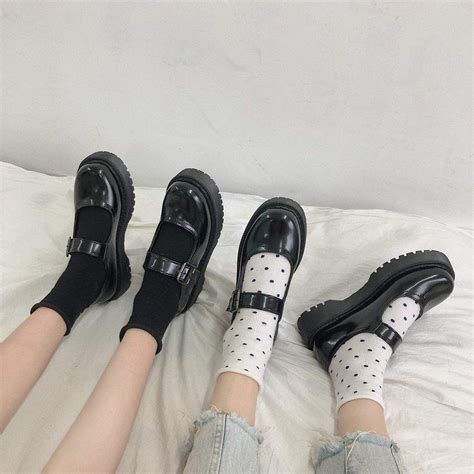 Itgirl Shop Black Aesthetic Vintage Platform Shiny Sandals Cute Shoes Aesthetic Shoes Mary