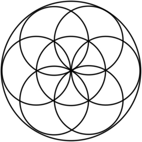 Seed Of Life Created By 7 Intersecting Circles Sacred Geometry
