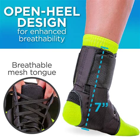 Lace Up Ankle Brace Arthritis Instability Rolls And Twists Support