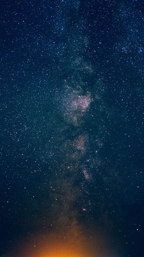 Download Wallpaper 1080x1920 Starry Sky Stars Milky Way Samsung