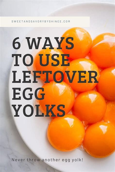 6 Delicious Ways To Use Up Extra Egg Yolks Recipes With Egg Yoke