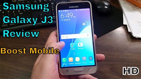 Samsung Galaxy J3 Full Review Boost Mobile Hd Youtube