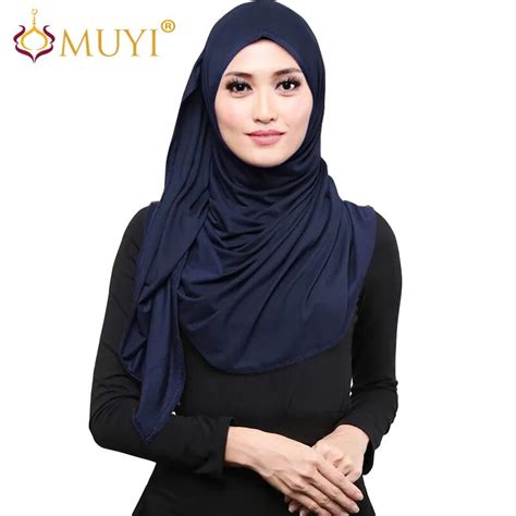 buy jersey hijabs islamic hijab cotton muslim headscarf stretchy women shawl