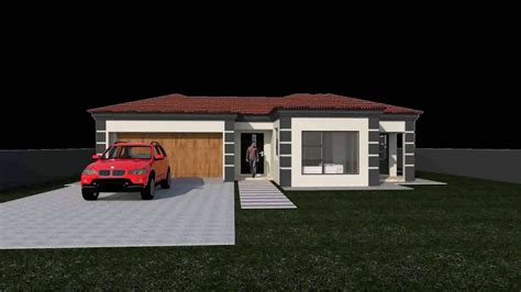 Cool Two Bedroom House Plan With Double