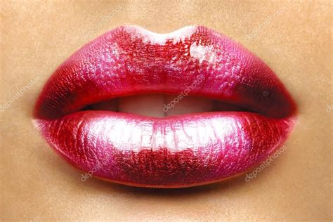 sexy lips beauty red lip makeup detail beautiful make up closeup