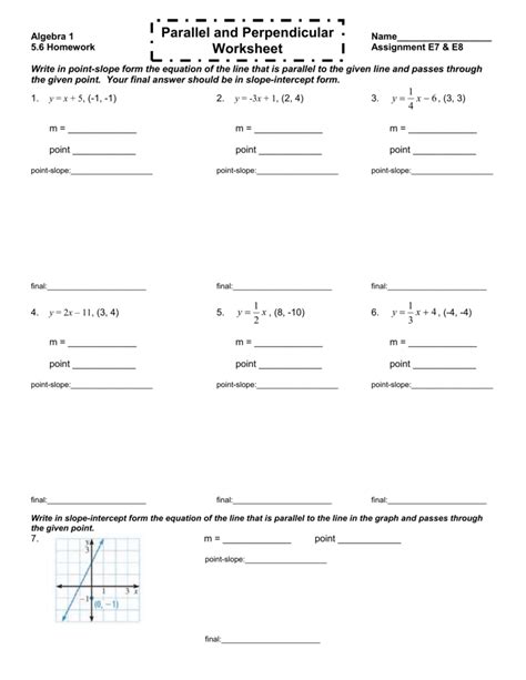 Https://tommynaija.com/worksheet/1 6 Practice Worksheet Parallel And Perpendicular Lines Answers