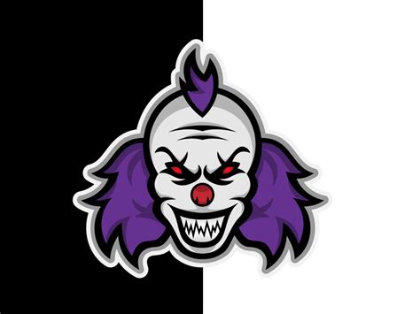 Scary Clown Mascot Logo Project Killa Clown Industries By Kyle Palm On
