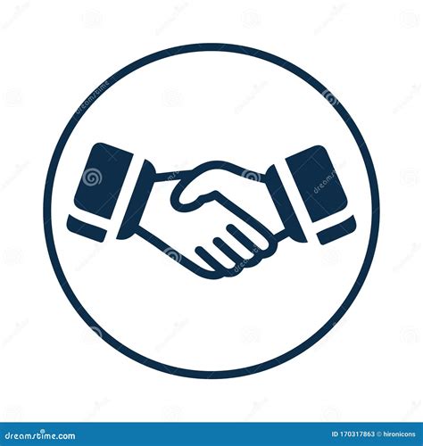 Handshake Icon Business Partner Partnership Success Stock Vector