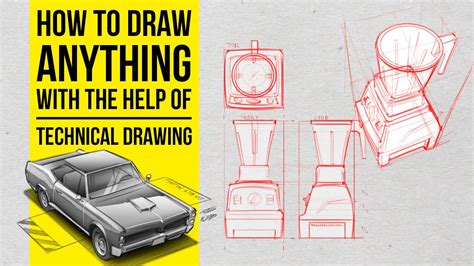 How To Draw Anything With The Help Of Technical Drawing Youtube