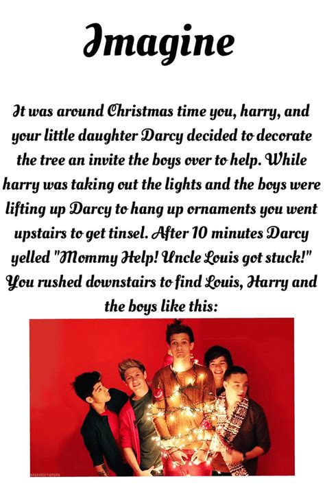 Imagine One Direction Christmas | One direction images, I love one direction, One direction facts