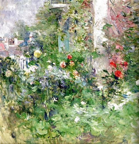Berthe Morisot The Gardin Of Bougival 1884 Musee Marmo Flickr