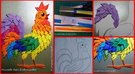 How To Make Cock From Quilling Paper Art And Craft Ideas