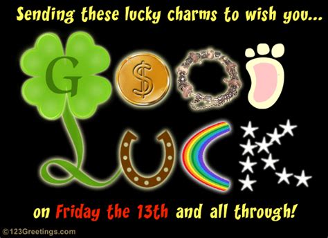 Lucky Charms On Friday The 13th Free Friday The 13th Ecards 123