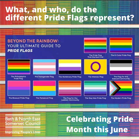 a pin showing the evolution of the pride flag and the different flags for each group of the