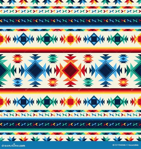 Tribal Abstract Seamless Pattern Aztec Geometric Stock Vector Image