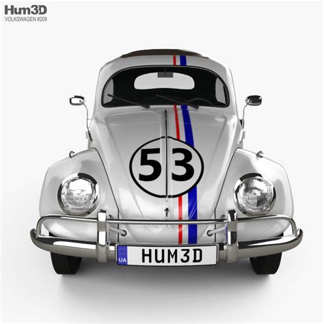 Volkswagen Beetle Herbie The Love Bug 2019 3d Model Vehicles On Hum3d
