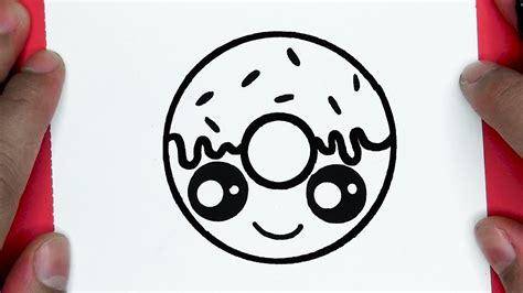 How To Draw A Cute Doughnut Draw Cute Things Youtube