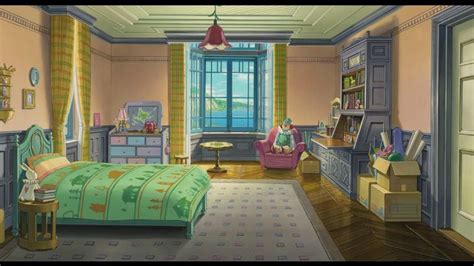 Studio Ghibli Art Bedroom Illustration Ghibli Movies