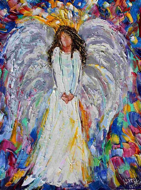 Reserved For Laurie Angel Painting Angels Art Original Oil On Canvas