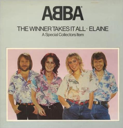 A7 and that's what you've done too. Abba The Winner Takes It All - Pop Up Sleeve UK 12" vinyl ...