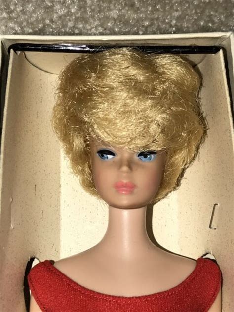 Vintage 1962 Gold Blonde Bubblecut Barbie Doll In Original Suit Thick Hair Ebay