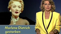 Marlene Dietrich gestorben (1992) - YouTube