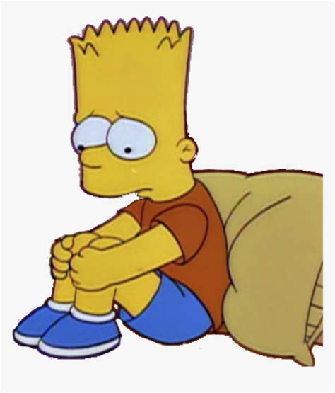 Depressed Bart Simpson Drawing
