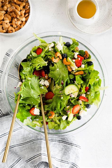 Colorful Spring Mix Salad Fit Foodie Finds