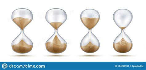 Realistic Hourglass 3d Sand Clock Old Fashioned Stopwatch For Time Measurement Connected