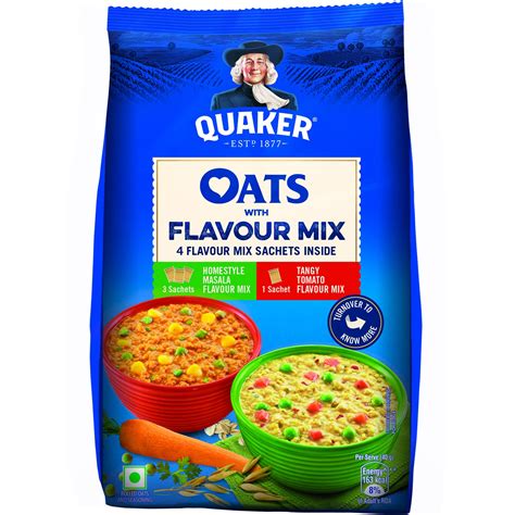 Quaker Oats With Flavor Mix 200 G Rolled Oats Masala Oats 100