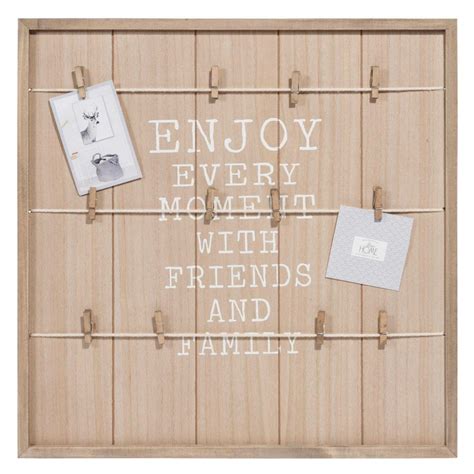 Sur foto.com, composez un pêle mêle photo original avec vos plus beaux souvenirs. Pêle-mêle photo en bois 48 x 48 cm ENJOY | Maisons du Monde